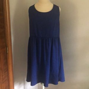 Forever 21 Navy Embossed Skater Dress 3X